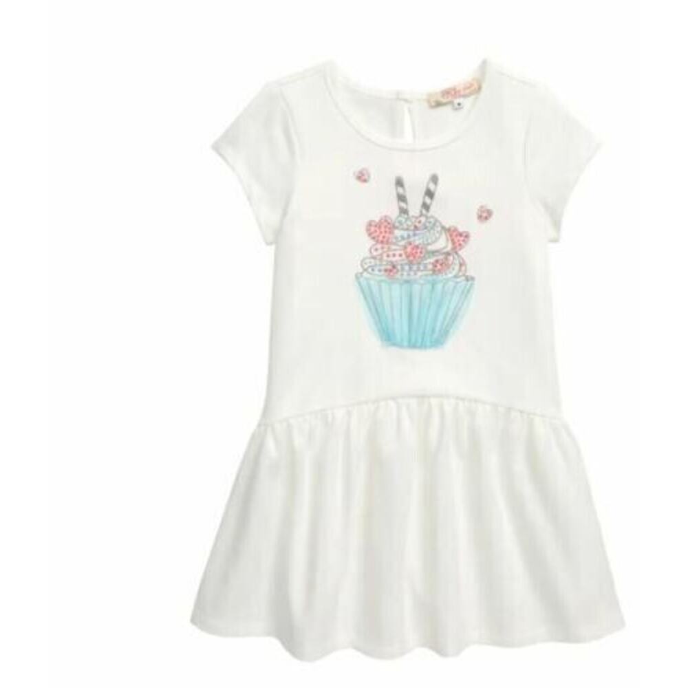 Truly‎ Me Girls Cupcake Embellished Dress White Size 4 MSRP $35